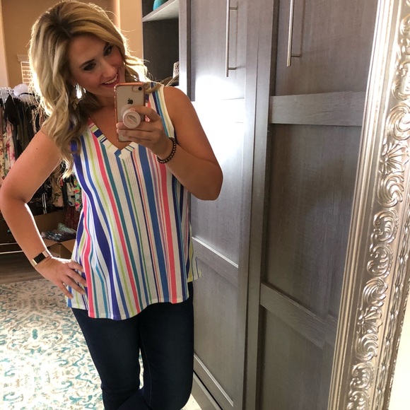 ❗️Last 3! S-L Vertical stripes trendy top - Picture 3 of 5